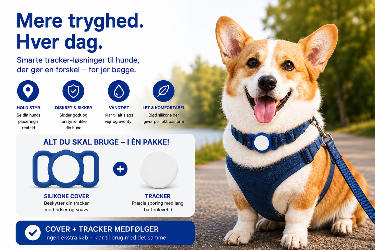 Silikoneholder & Smart Tracker – Kæledyr