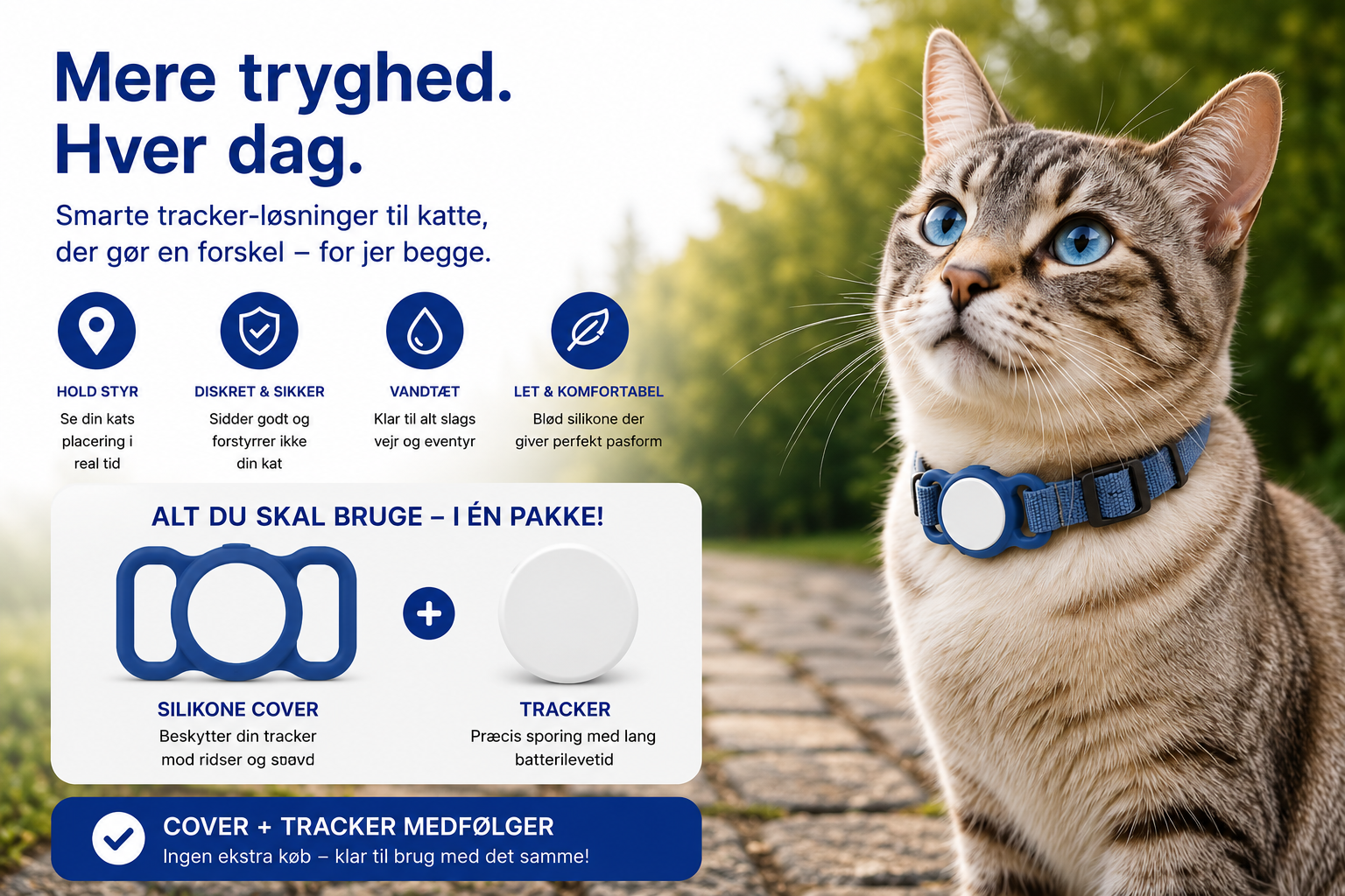 Silikoneholder & Smart Tracker – Kæledyr